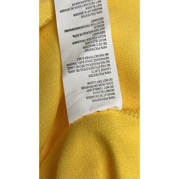 BOOHOO Yellow Ruffle Off The Shoulder Maxi Dress Size 10 - NEW - - Picture 10 of 10